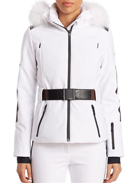 fendi women's winter jacket|fendi fur jacket women's.